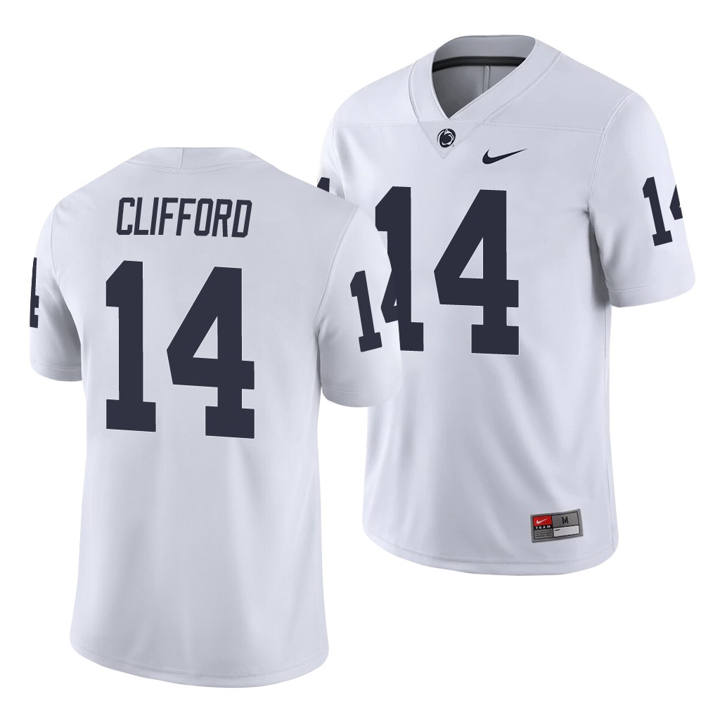 Penn State Nittany Lions Sean Clifford White College Men's Game Jersey