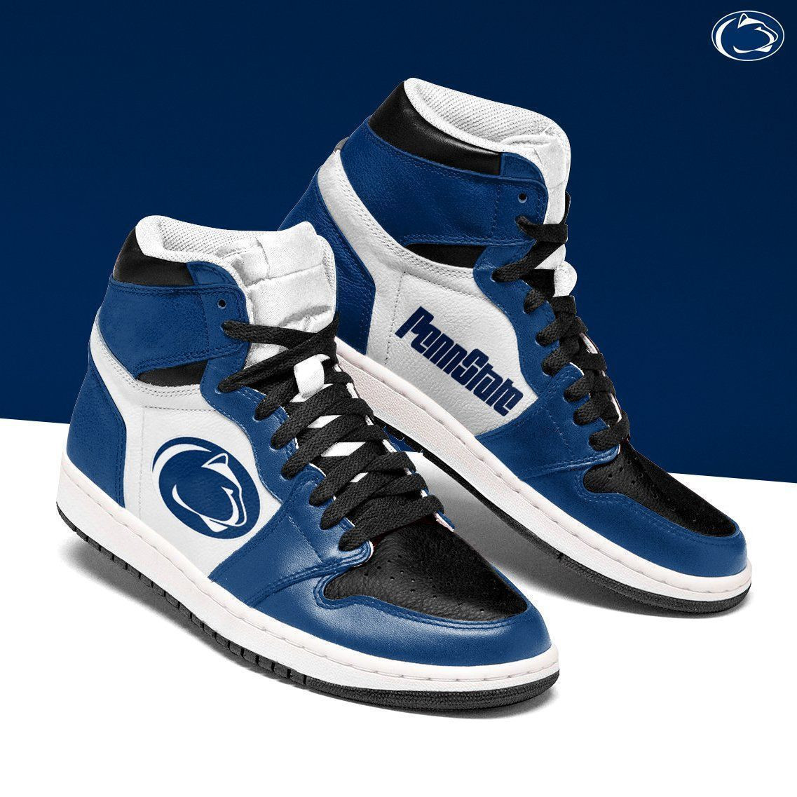 Penn State Nittany NCAA Fashion The best Sneakers Basketball Shoes Leather High Top Air Jordan Sneaker, Air Jordan Hightop