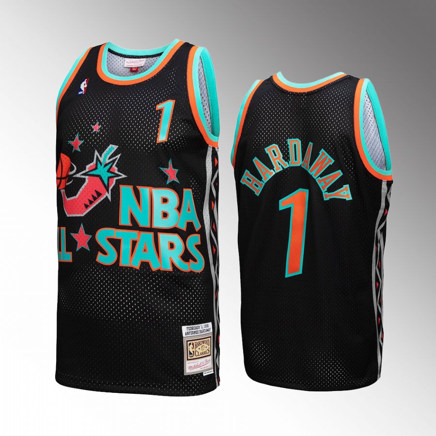 Penny Hardaway #1 1996 NBA All-Star Reload 3.0 Black Hardwood Classics Jersey