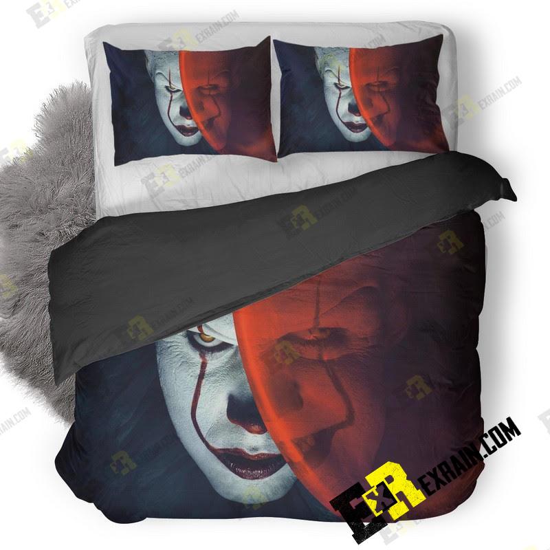 Pennywise The Clown It Movie 3D Customized Duvet Cover Bedding Set