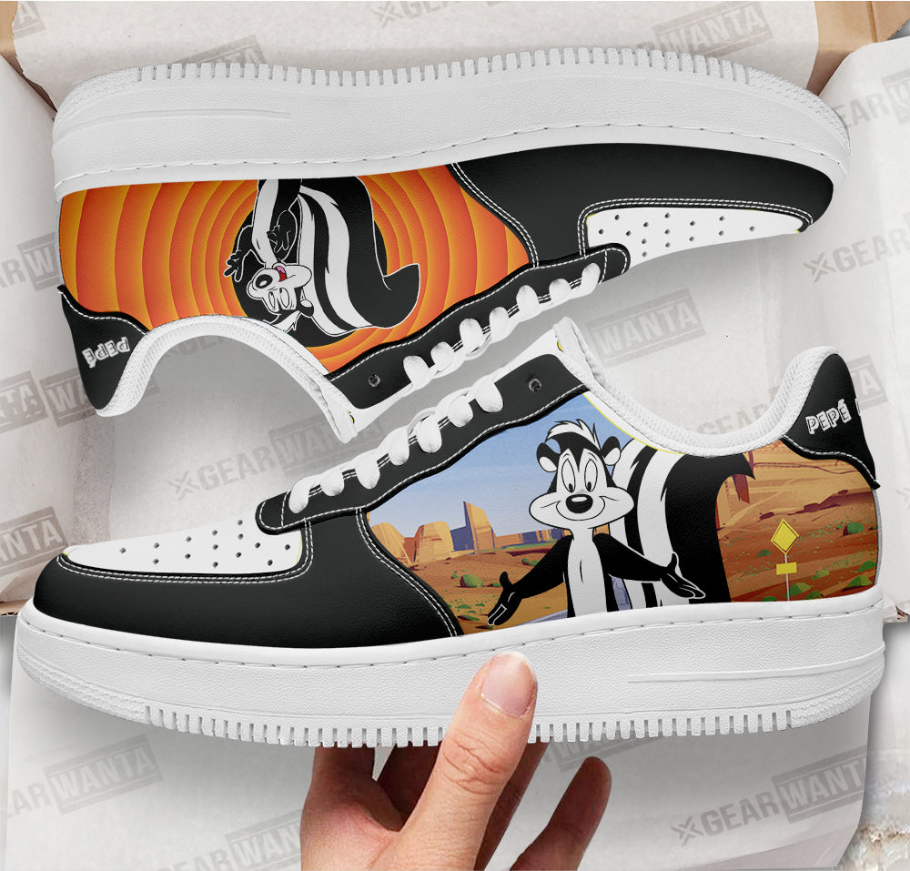 Pepé Le Pew Looney Tunes Custom Air Sneakers