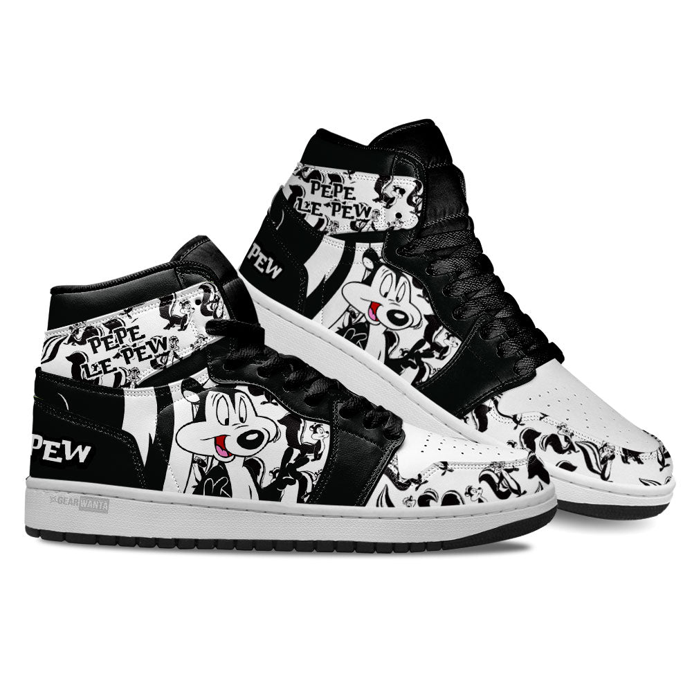 Pep�� Le Pew J1 Shoes For Cartoon Fans Sneakers, Air Jordan Hightop