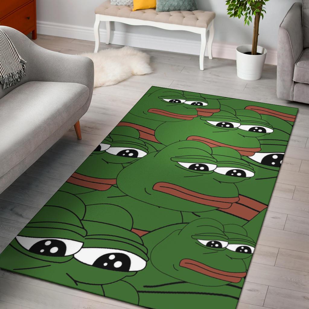 Pepe The Frog Area Rectangle Rug