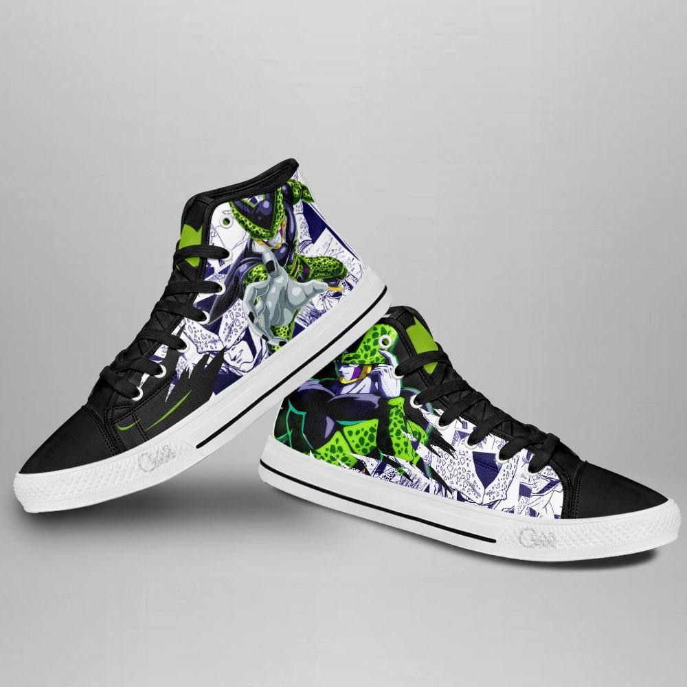 Perfect Cell High Top Shoes Custom Manga Anime Dragon Ball Sneakers