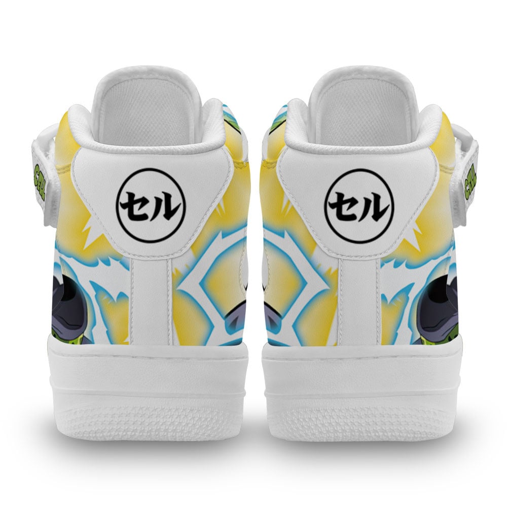 Perfect Cell Sneakers Air Mid Custom Dragon Ball Anime Shoes