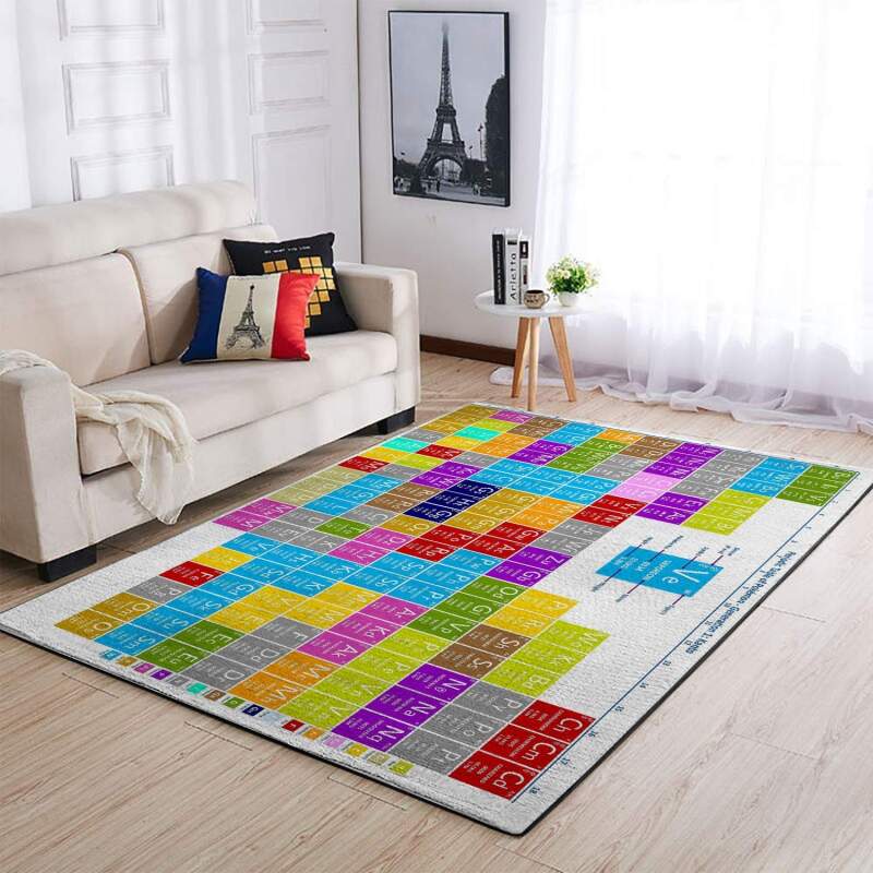 Periodic Pokemon Area Rectangle Rug