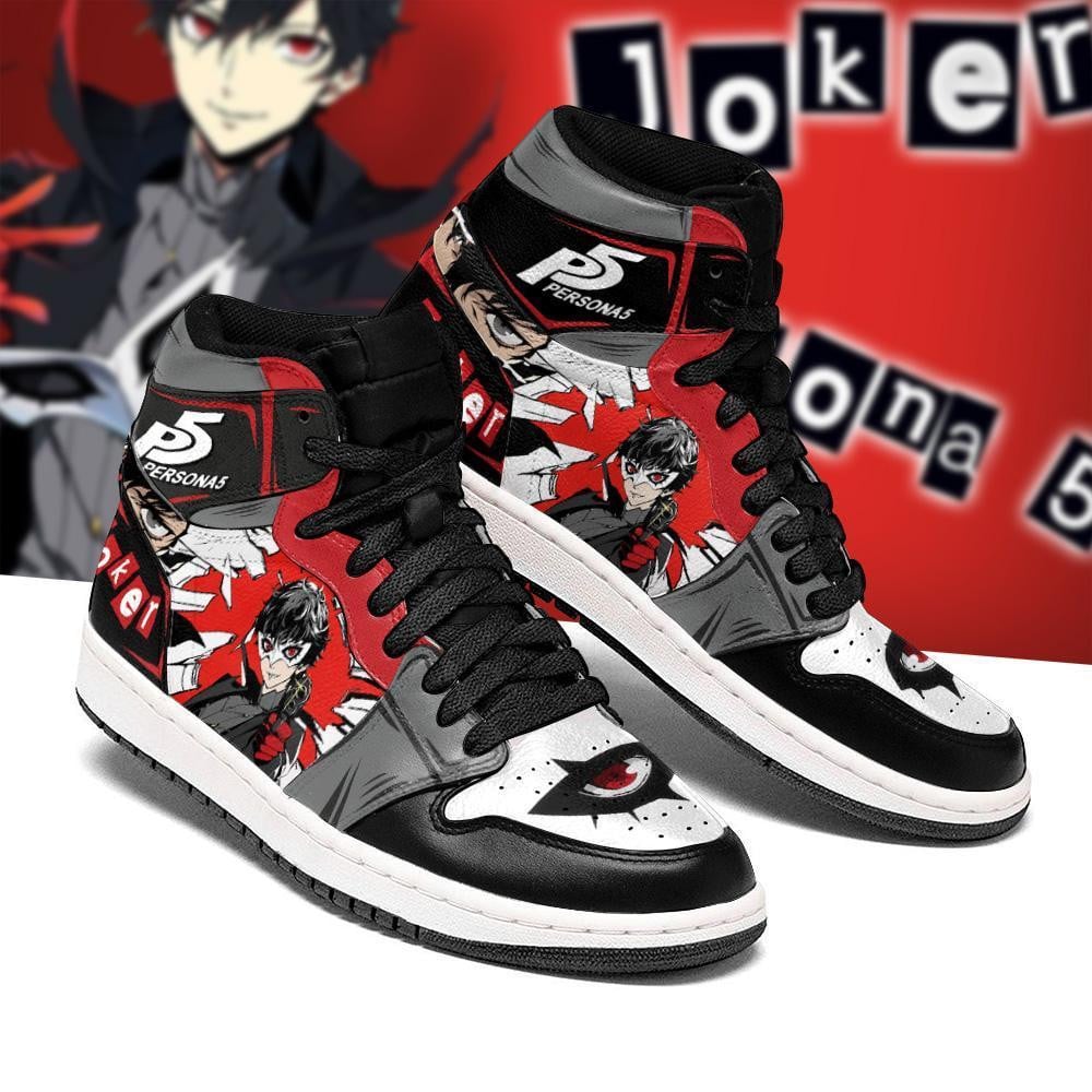 Persona 5 Joker Ren Amamiya Shoes For Fans, Air Jordan Hightop