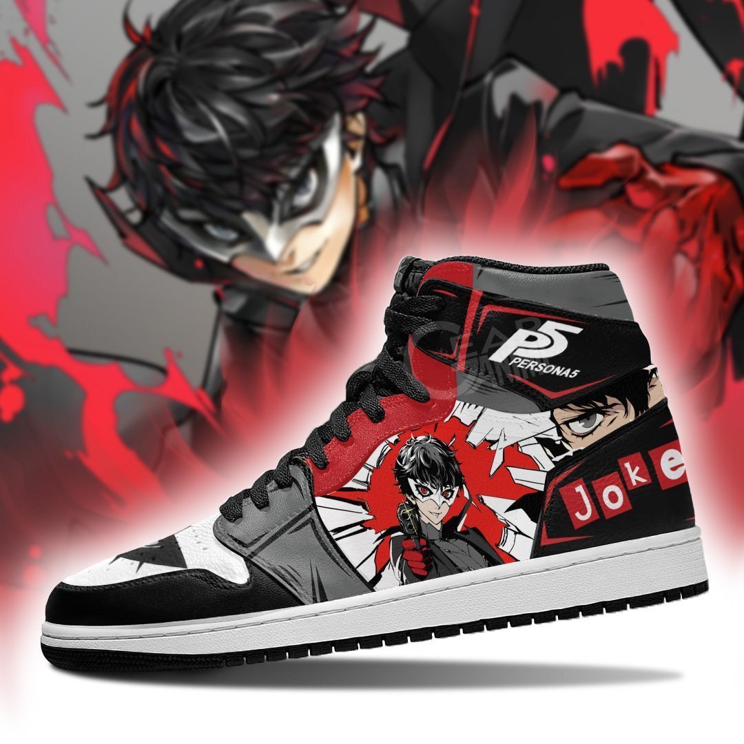 Persona 5 Joker Ren Amamiya Shoes For Fans, Air Jordan Hightop