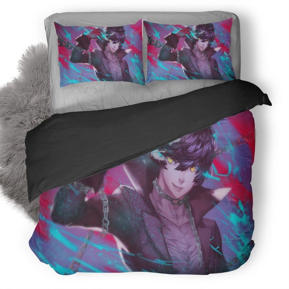 Persona Amamiya Ren 3D Customized Duvet Cover Bedding Set