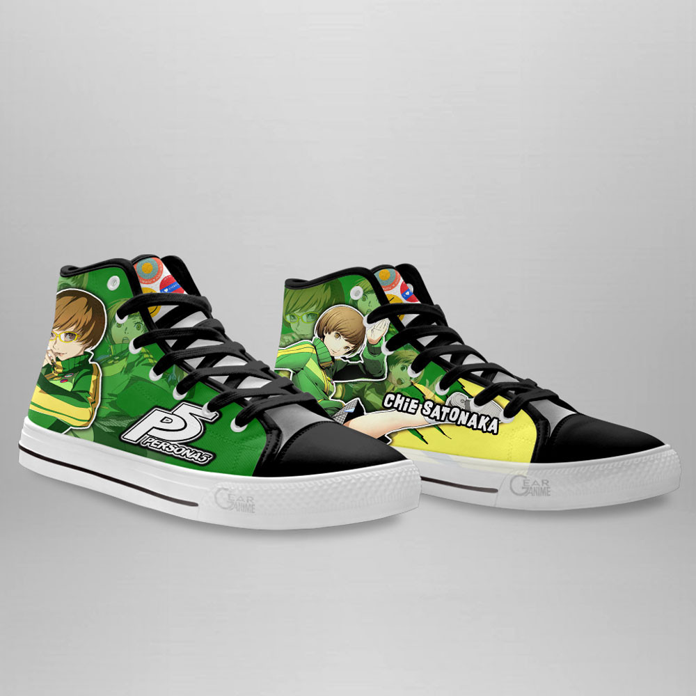 Persona Chie Satonaka Anime Custom High Top Shoes