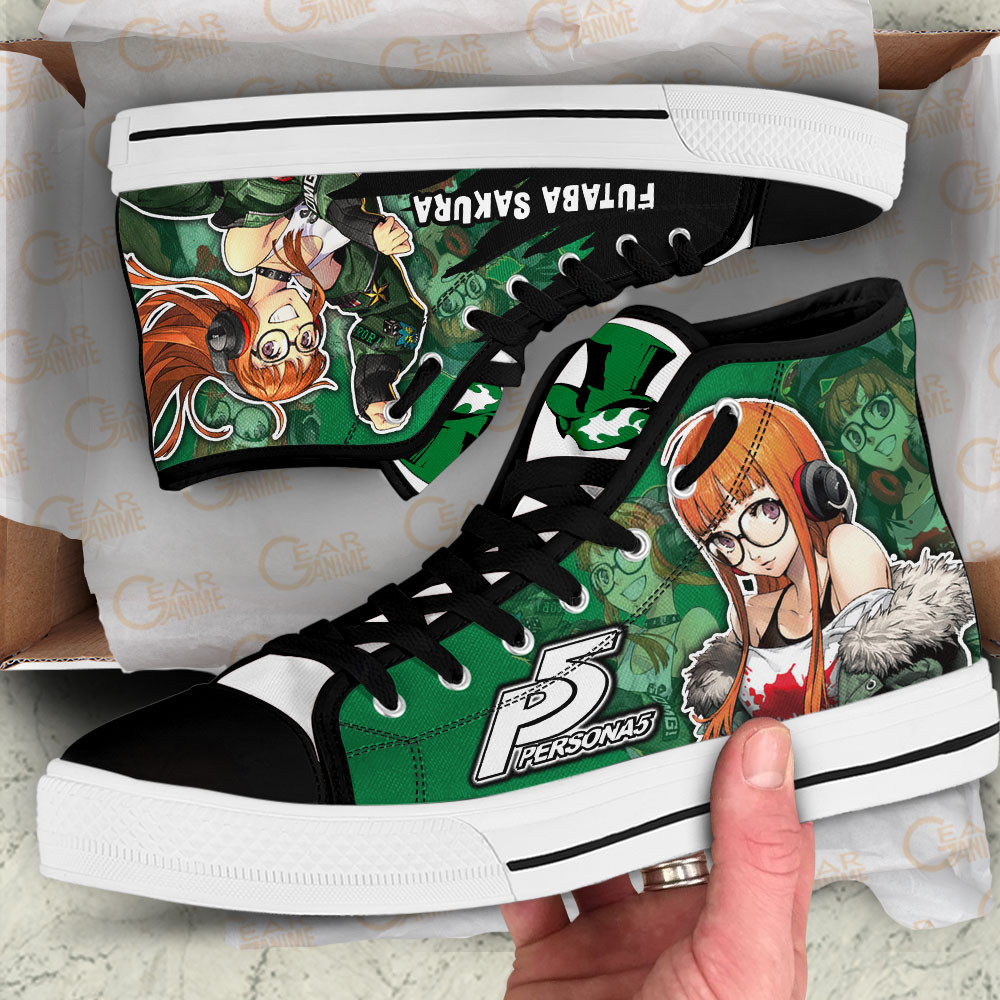 Persona Futaba Sakura Anime Custom High Top Shoes