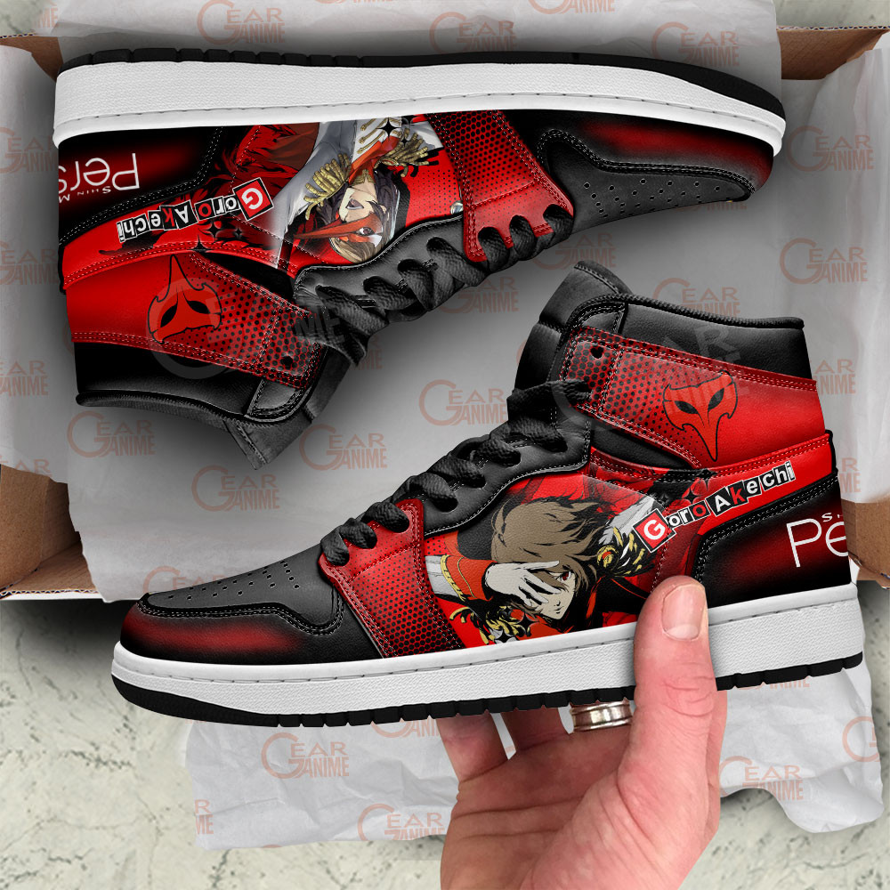 Persona Goro Akechi Anime Shoes, Air Jordan Hightop