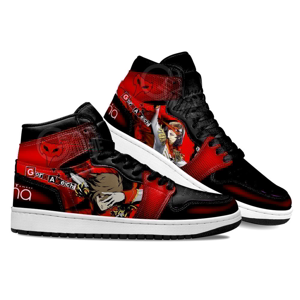 Persona Goro Akechi Anime Shoes, Air Jordan Hightop