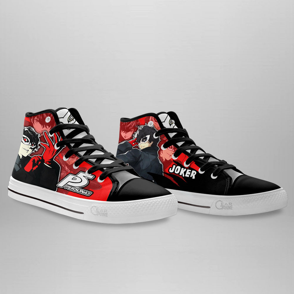 Persona Joker Anime Custom High Top Shoes