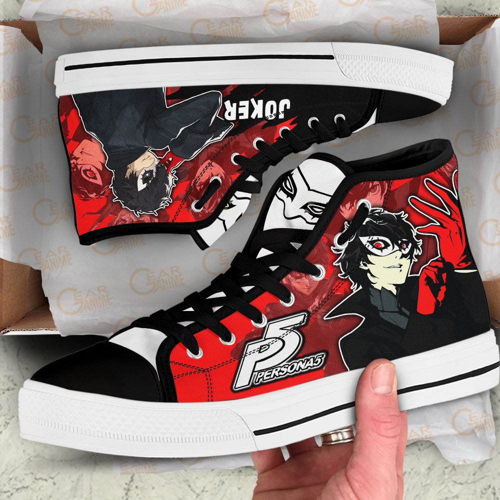 Persona Joker Anime Custom High Top Shoes