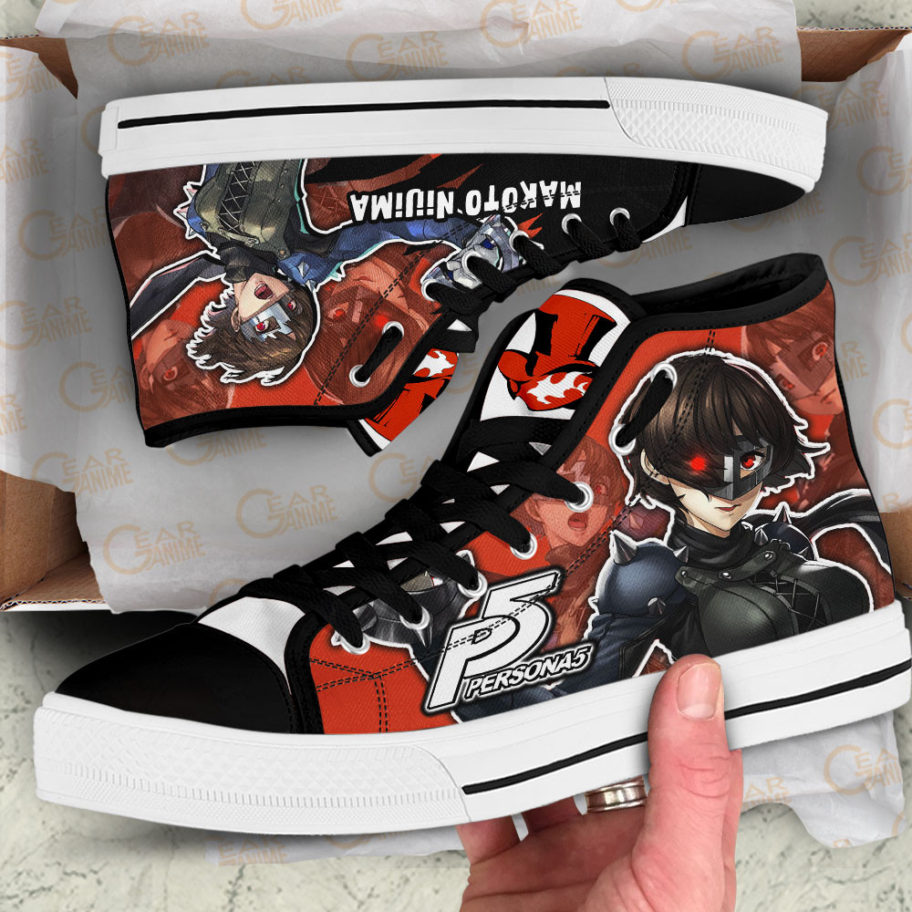 Persona Makoto Niijima Anime Custom High Top Shoes