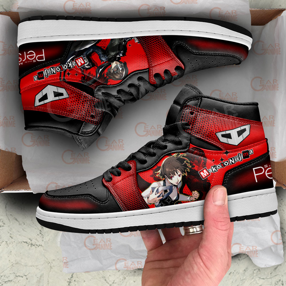 Persona Makoto Nijima Anime Shoes, Air Jordan Hightop