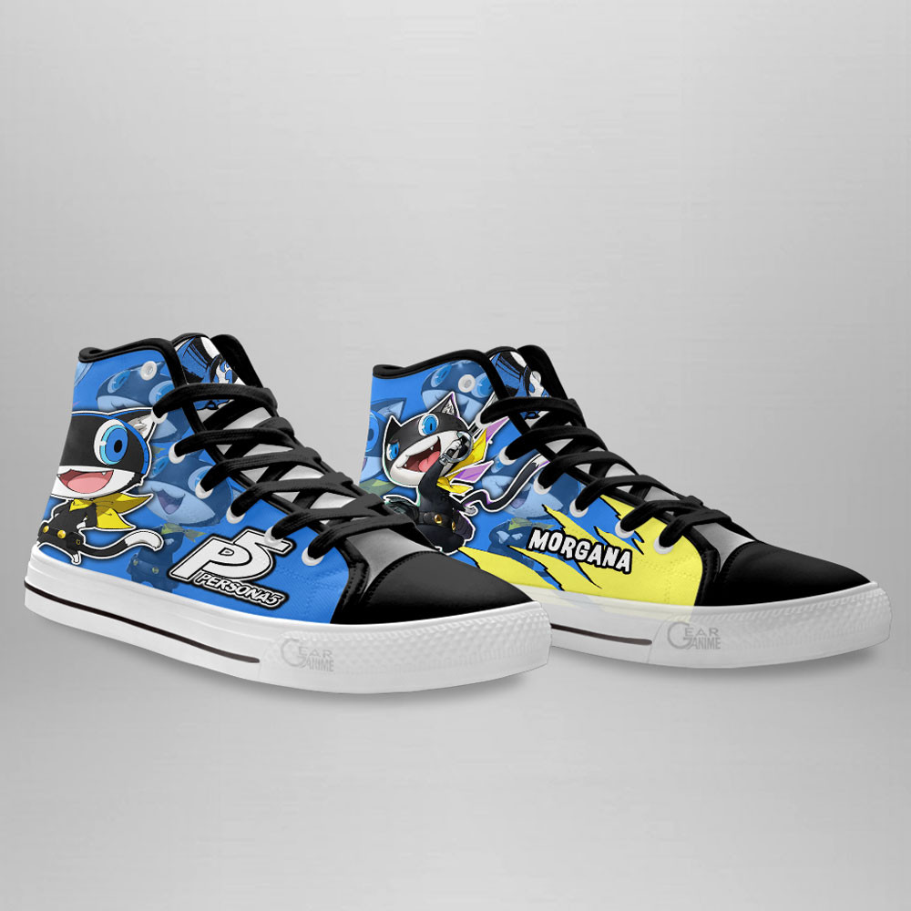 Persona Morgana Anime Custom High Top Shoes