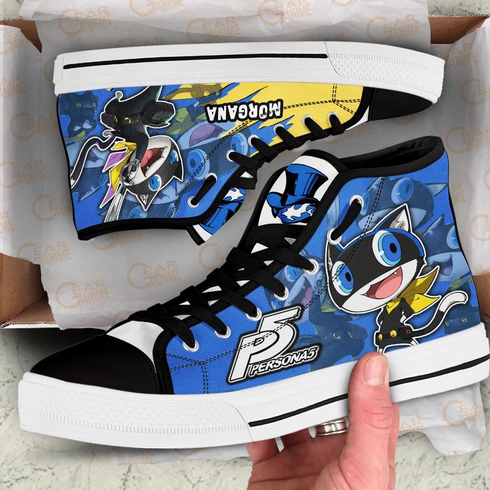 Persona Morgana Anime Custom High Top Shoes