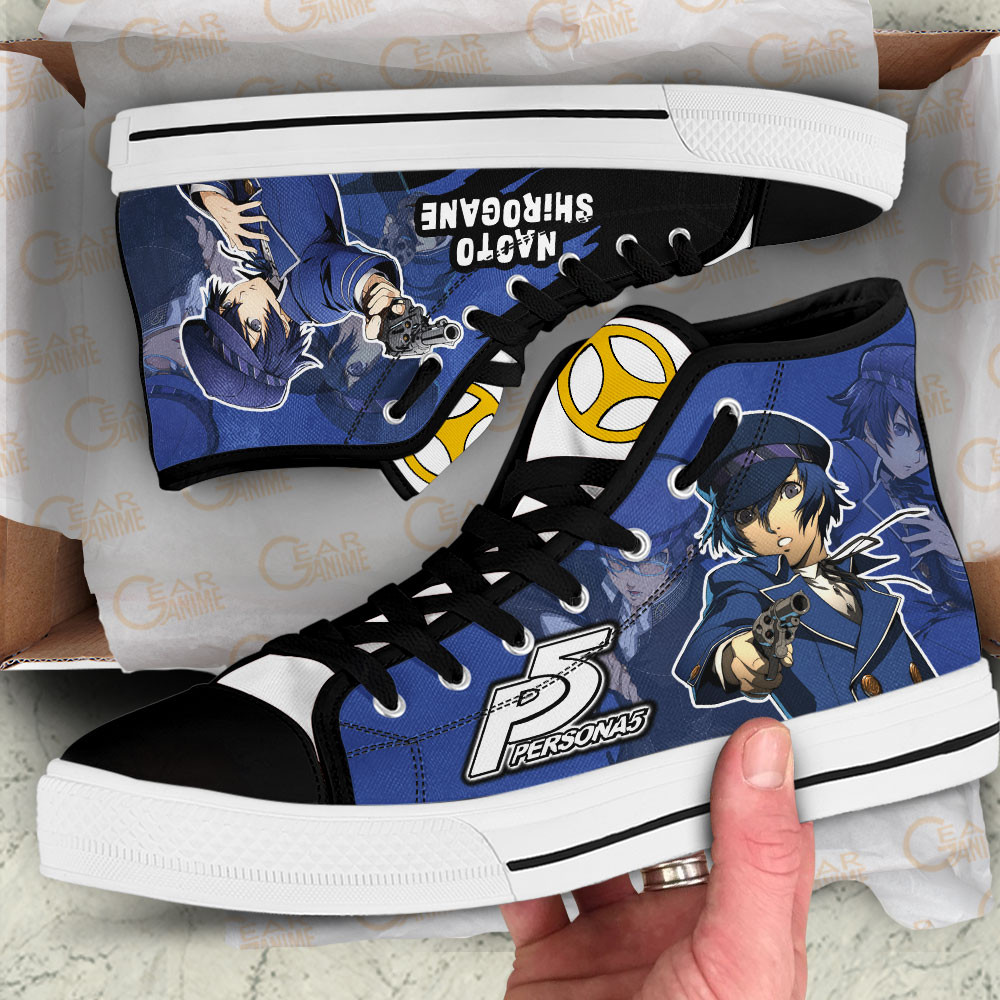 Persona Naoto Shirogane Anime Custom High Top Shoes
