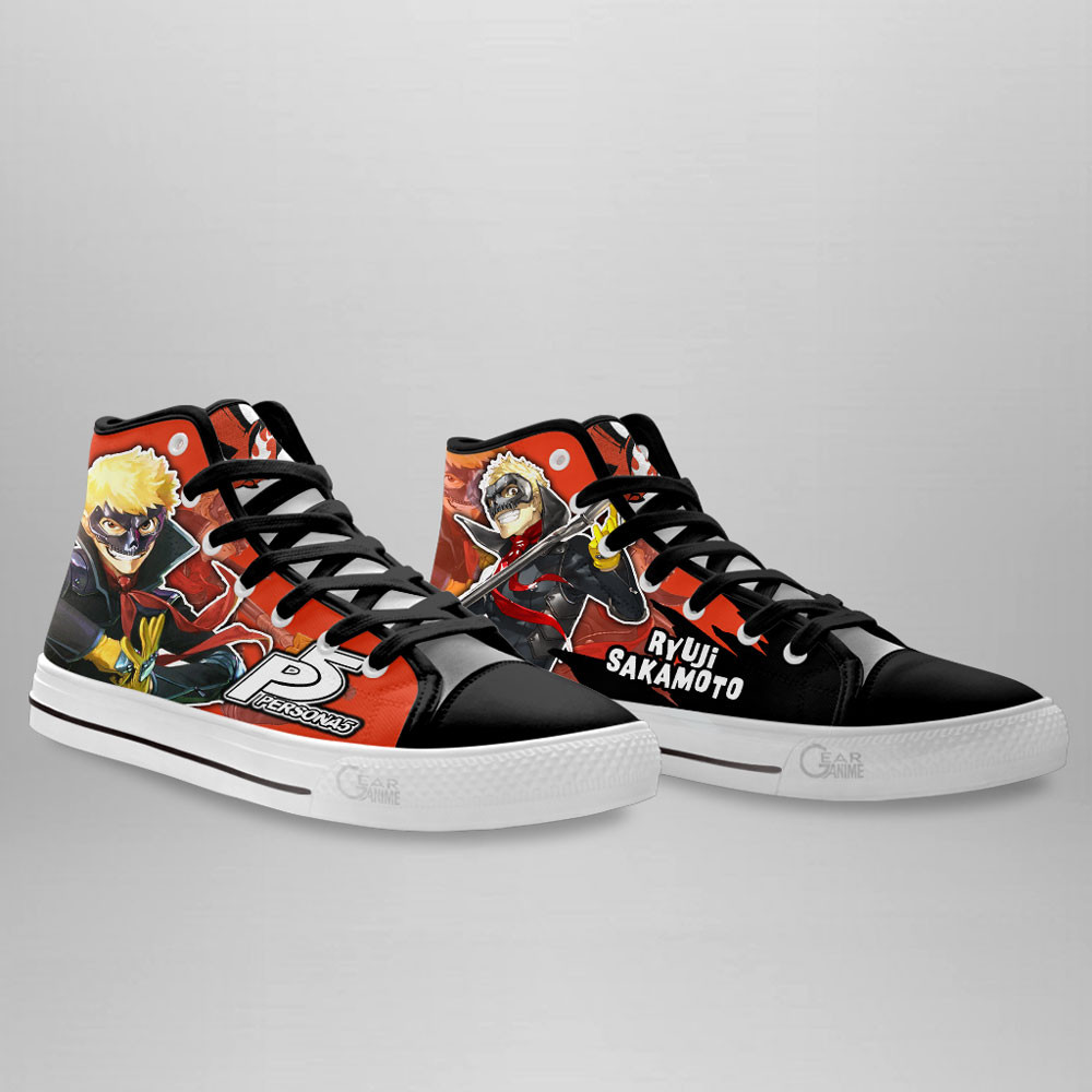 Persona Ryuji Sakamoto Anime Custom High Top Shoes