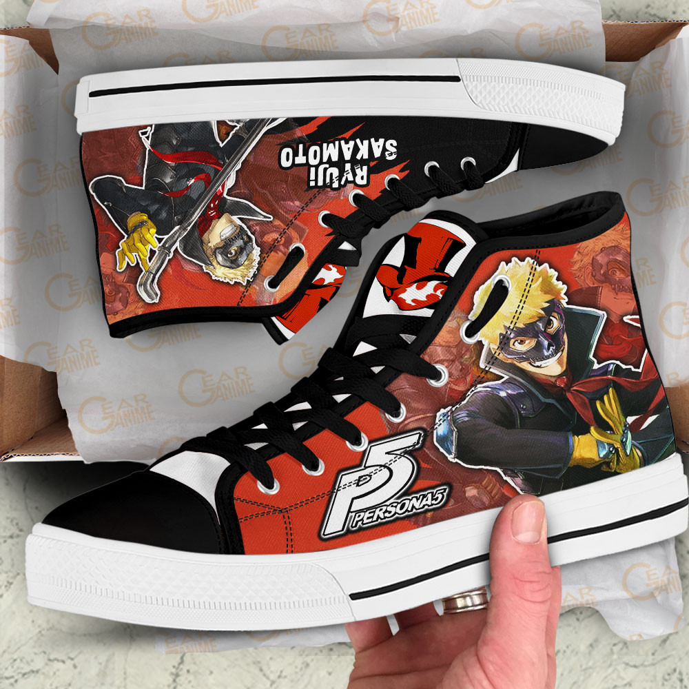 Persona Ryuji Sakamoto Anime Custom High Top Shoes