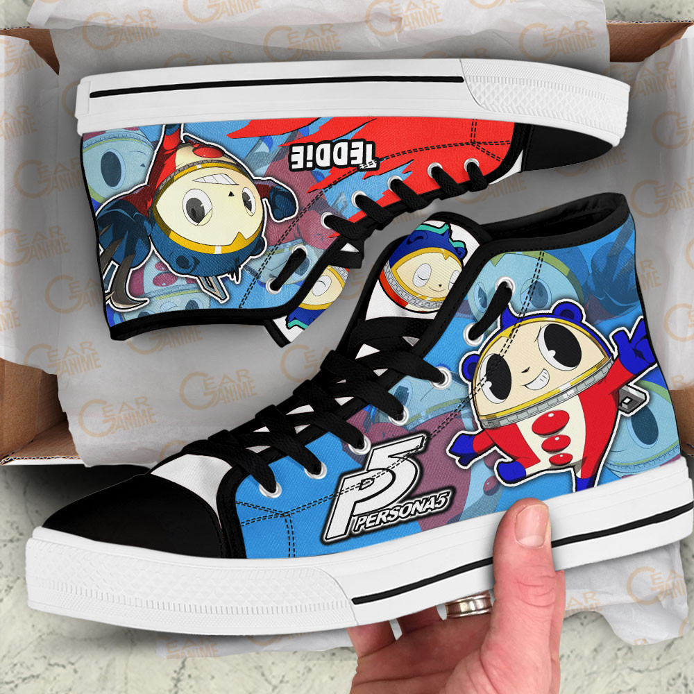 Persona Teddie Anime Custom High Top Shoes