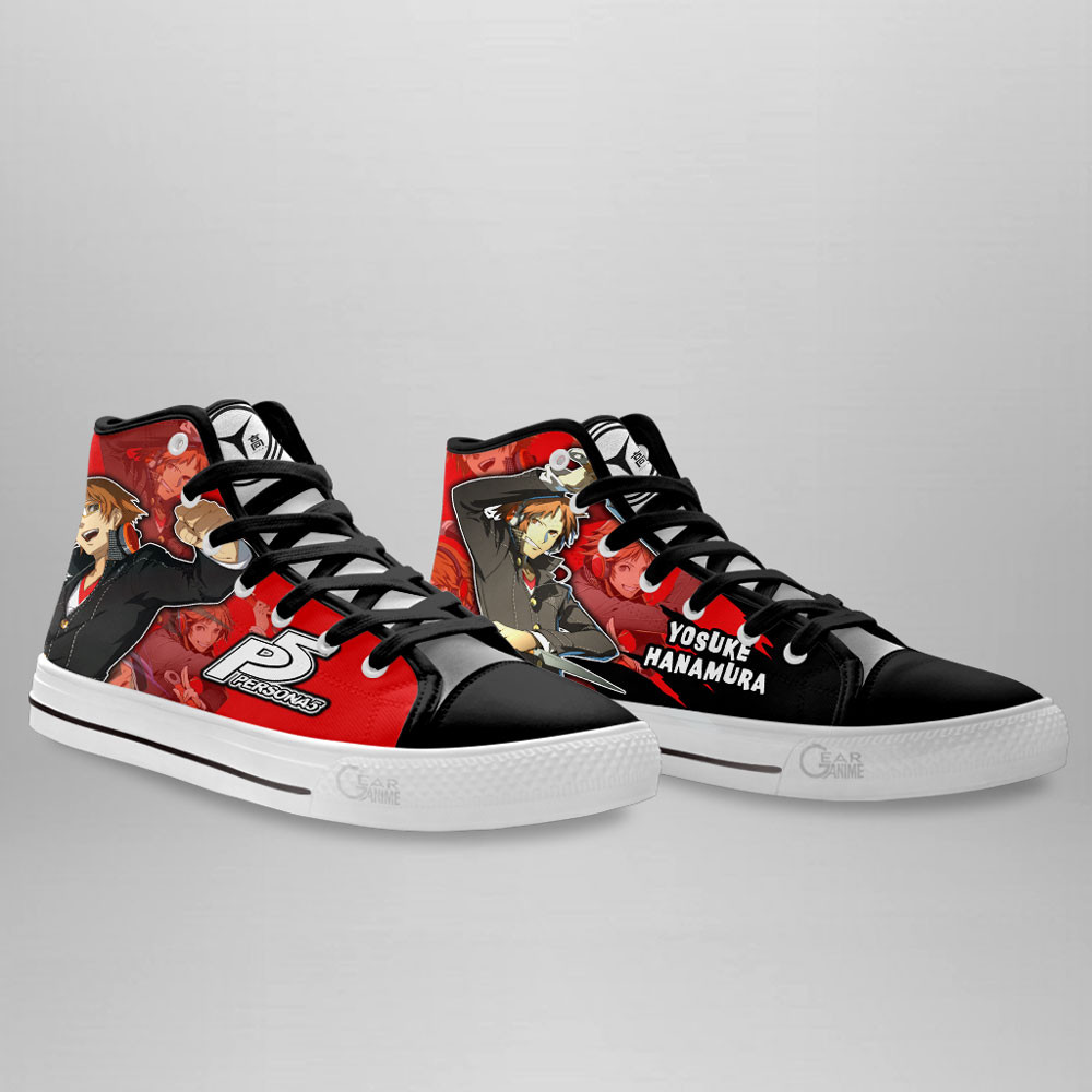 Persona Yosuke Hanamura Anime Custom High Top Shoes