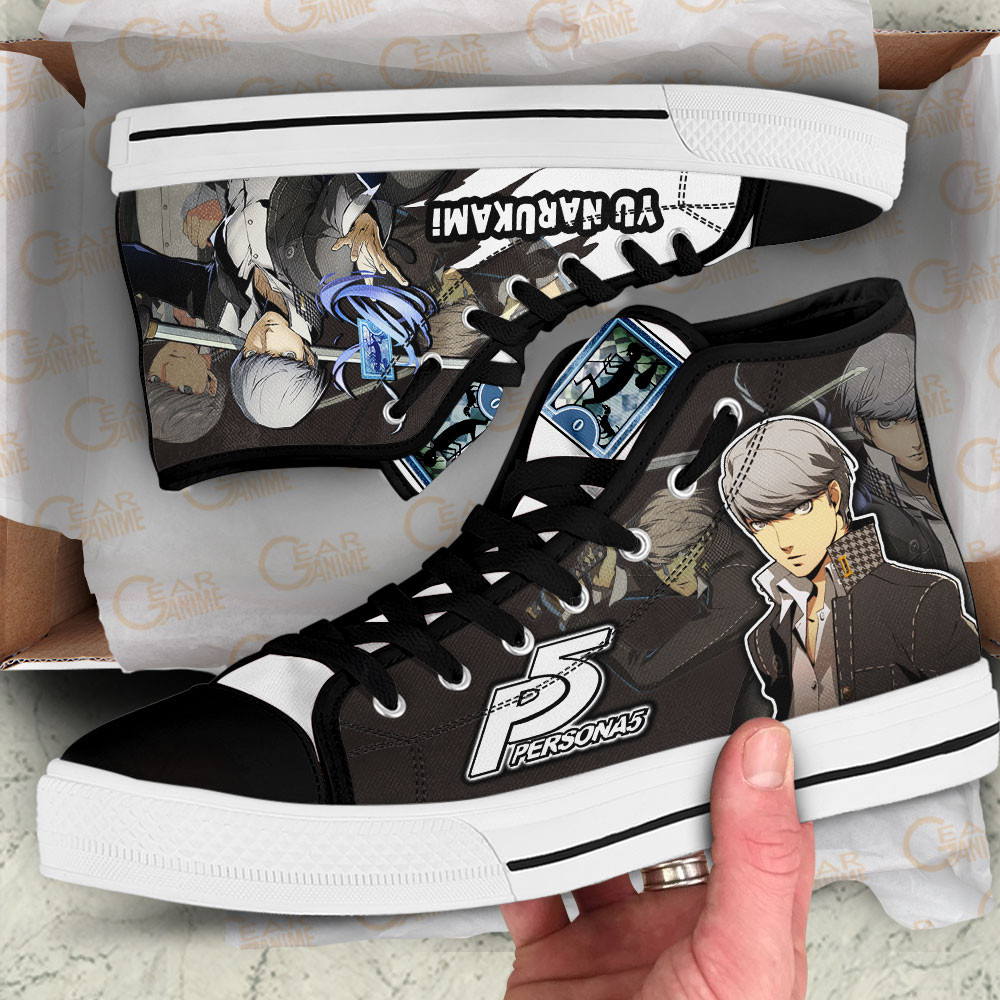 Persona Yu Narukami Anime Custom High Top Shoes