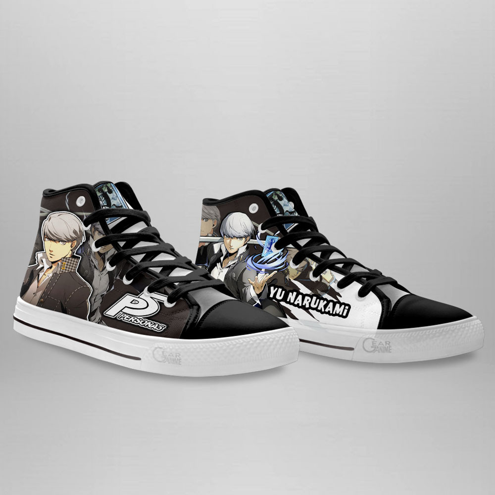 Persona Yu Narukami Anime Custom High Top Shoes