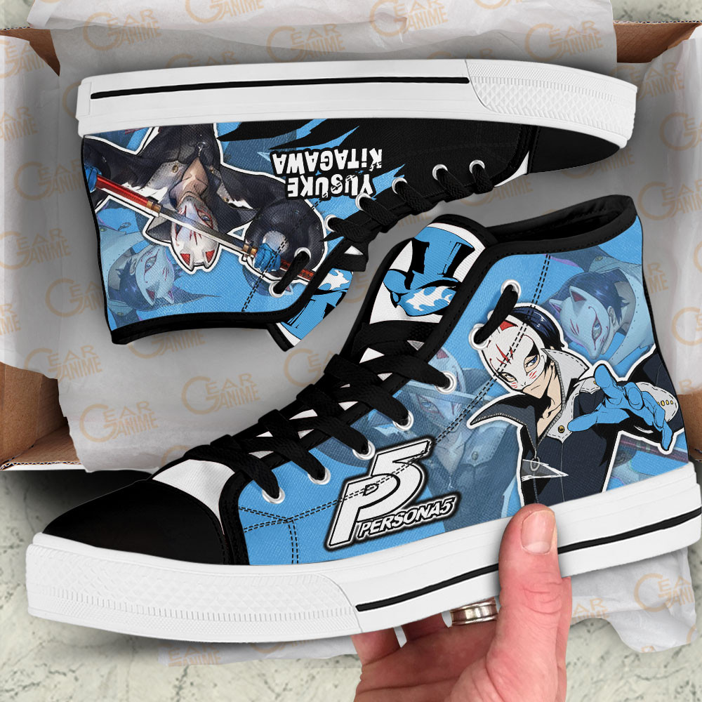 Persona Yusuke Kitagawa Anime Custom High Top Shoes
