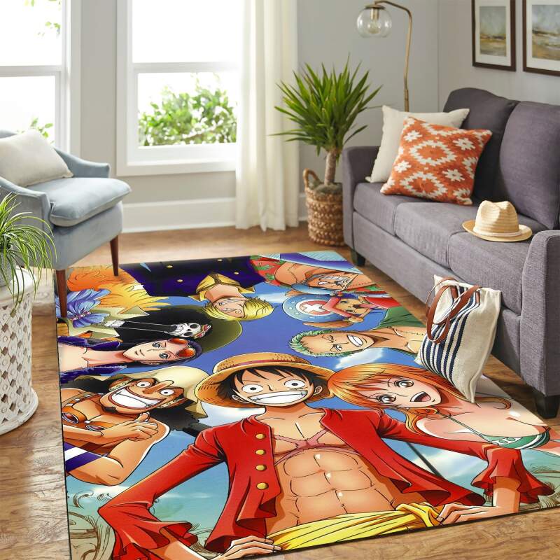 Personajes De Once Piece Carpet Floor Area Rectangle Rug