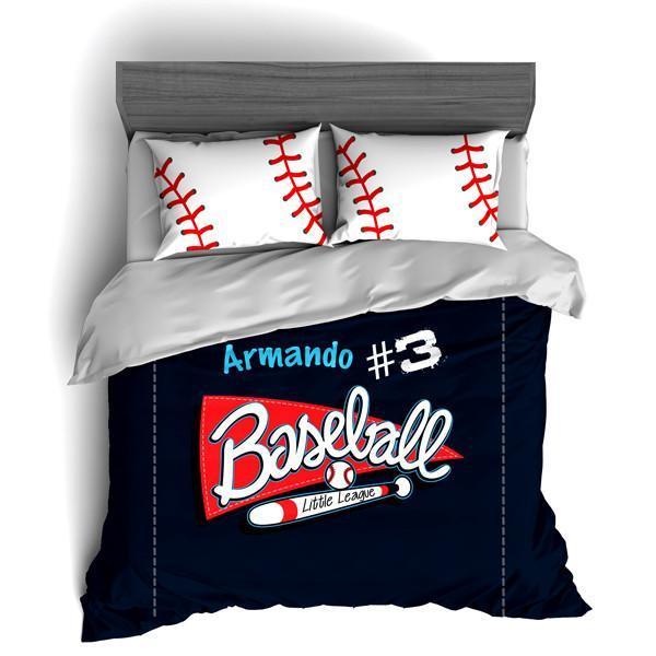 Personalized Baseball , Custom S For Baseball Themed Duvet Cover Bedding Set