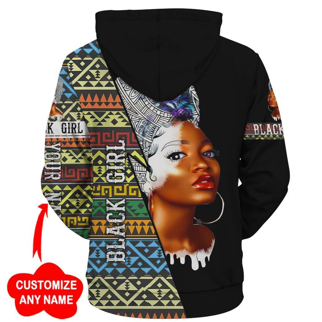 Personalized Black Girl 2 All-Over Printed Hoodie