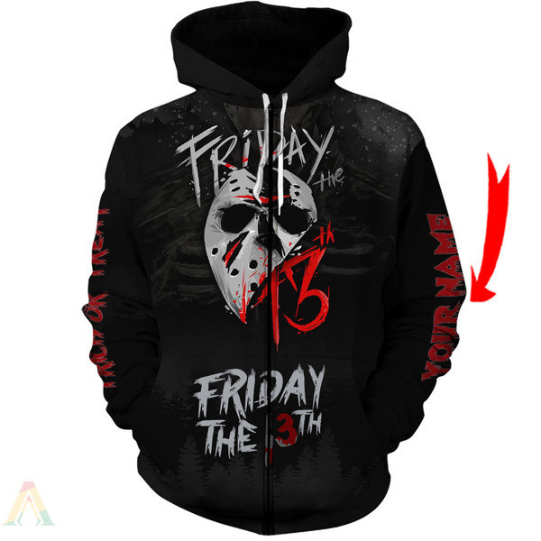 Personalized Black Jason Friday The 13Th Hoodie