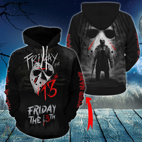 Personalized Black Jason Friday The 13Th Hoodie