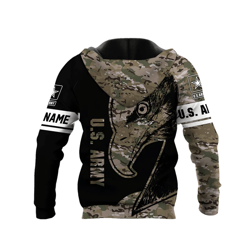 Personalized Camo Us Army Hoodie