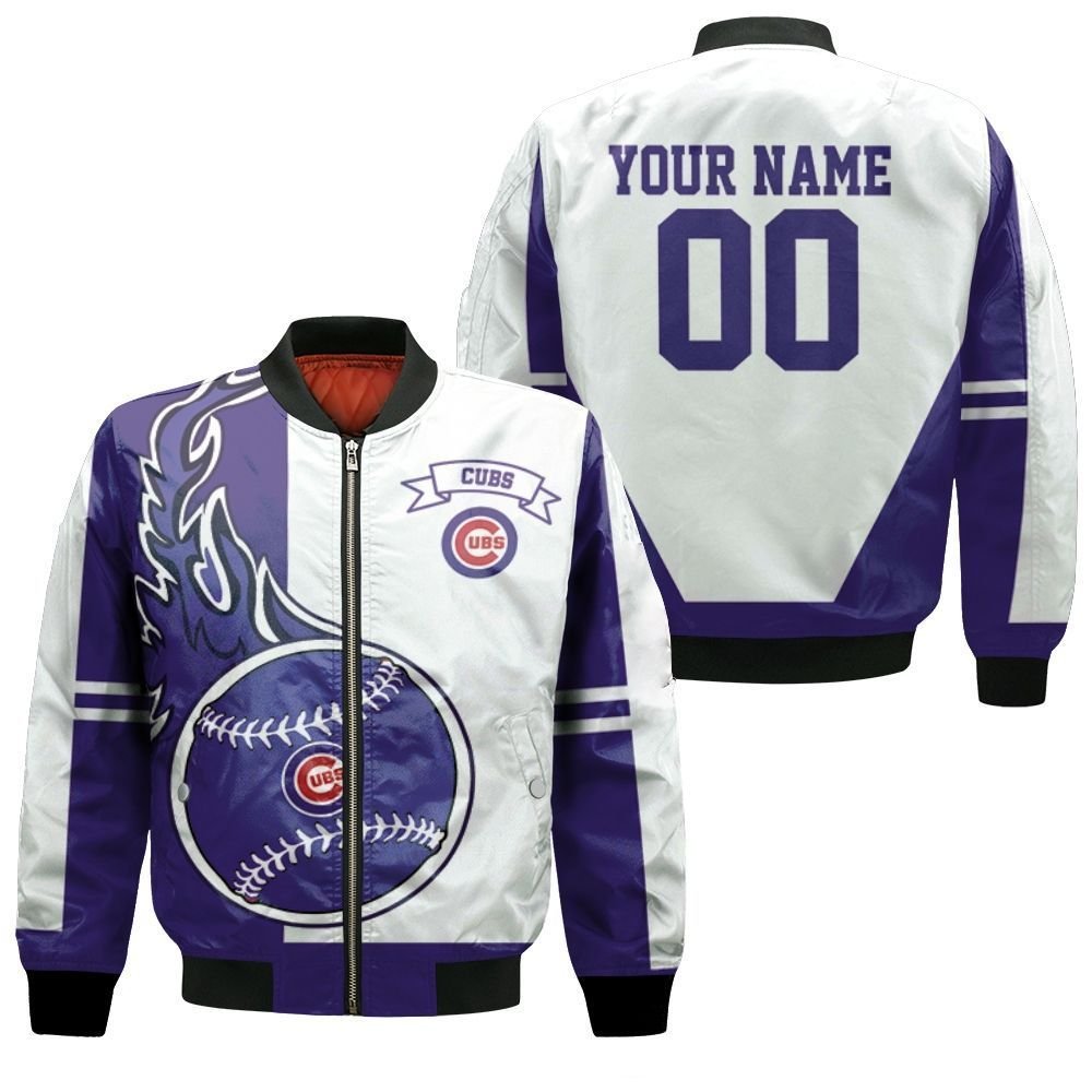 Personalized Chicago Cubs 3D Bomber Jacket
