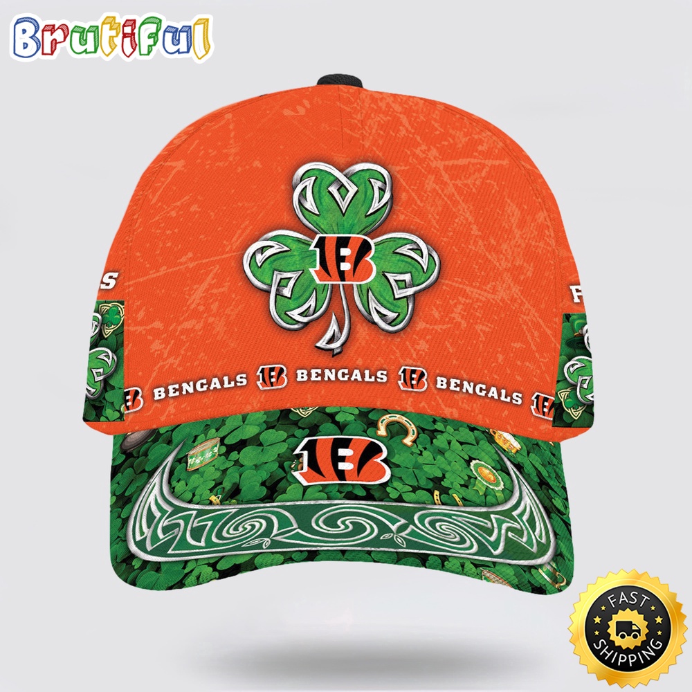 Personalized Cincinnati Bengals St Patrick Day All Over Print Baseball Cap