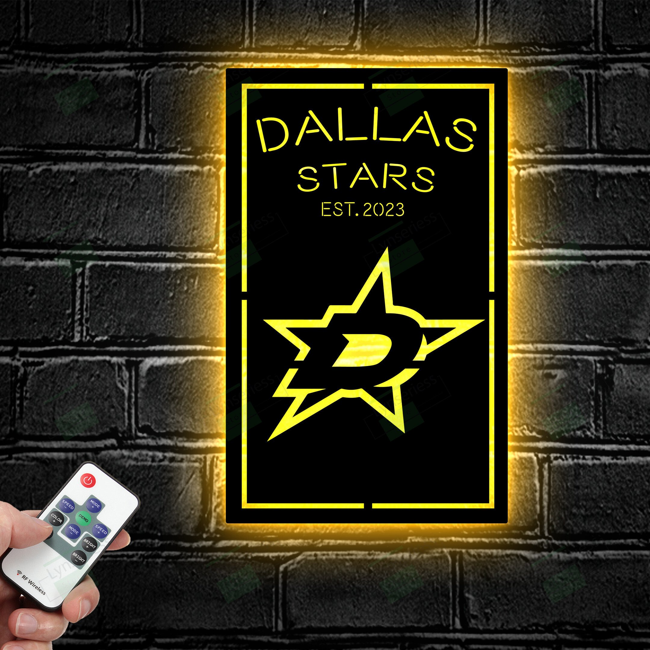 Personalized Dallas Stars Metal Sign – Led light sign