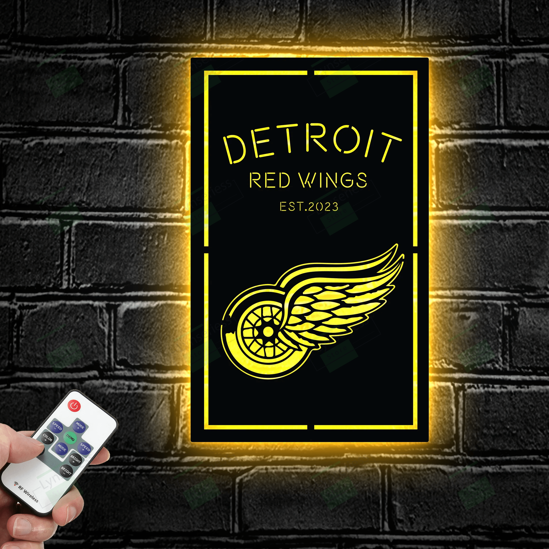 Personalized Detroit Red Wings Metal Sign – Led light sign