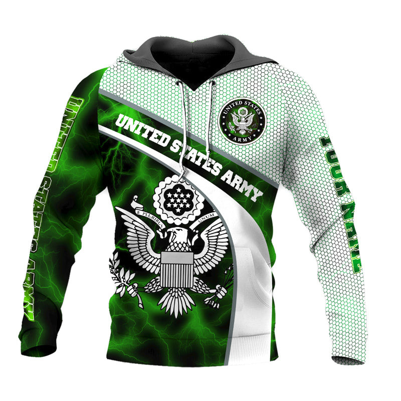 Personalized Green United States Army Hoodie