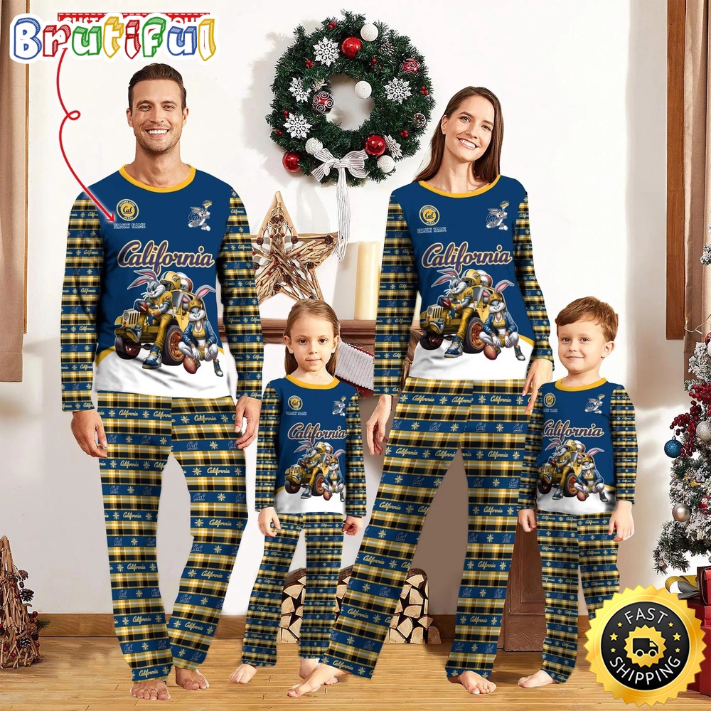 Personalized NCAA California Golden Bears Custom Pajamas For Family