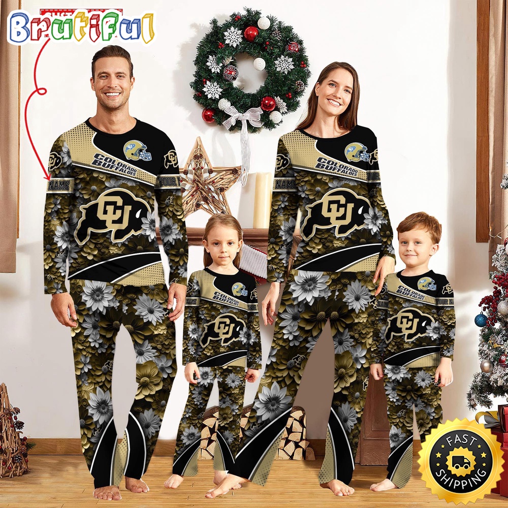 Personalized NCAA Colorado Buffaloes Custom Pajamas For Family Custom Pajamas Sport Fans