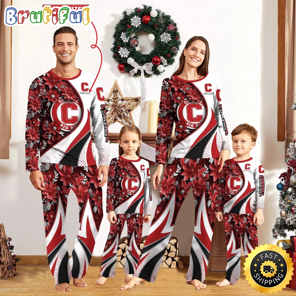 Personalized NCAA Cornell Big Red Custom Pajamas Flower For Sport Family
