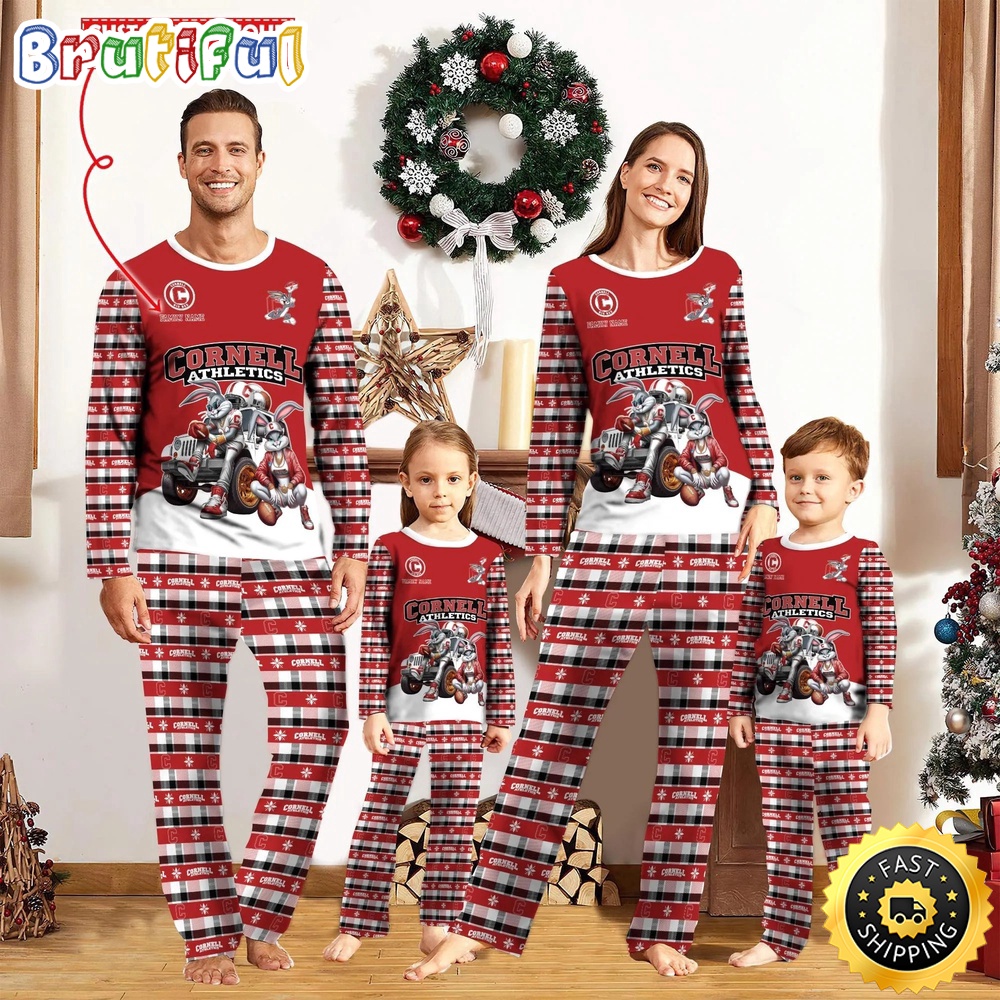 Personalized NCAA Cornell Big Red Custom Pajamas For Family