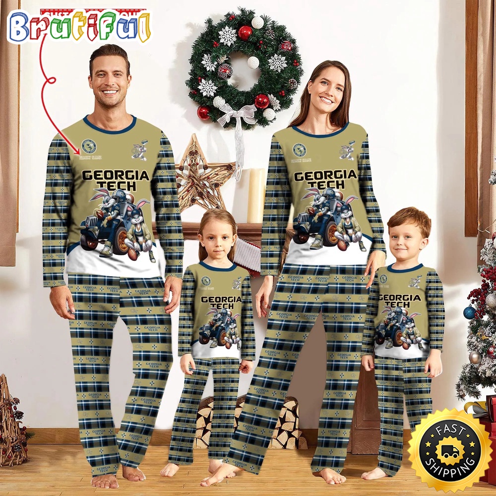 Personalized NCAA Georgia Tech Yellow Jackets Custom Pajamas For Family
