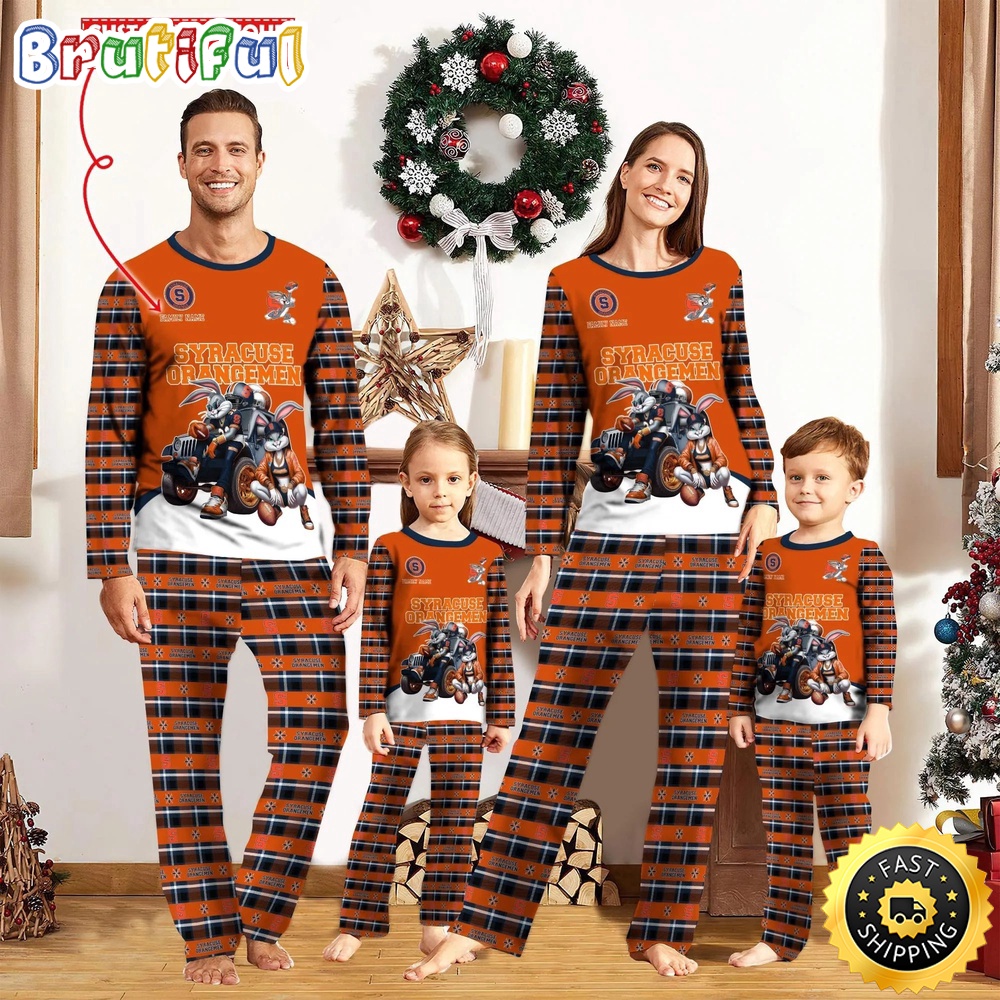 Personalized NCAA Syracuse Orange Custom Pajamas For Family