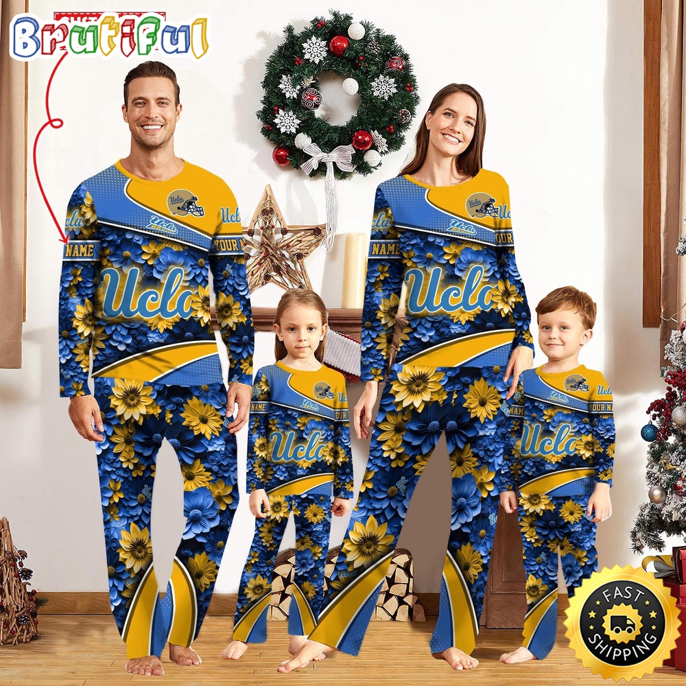 Personalized NCAA UCLA Bruins Custom Pajamas For Family Custom Pajamas Sport Fans