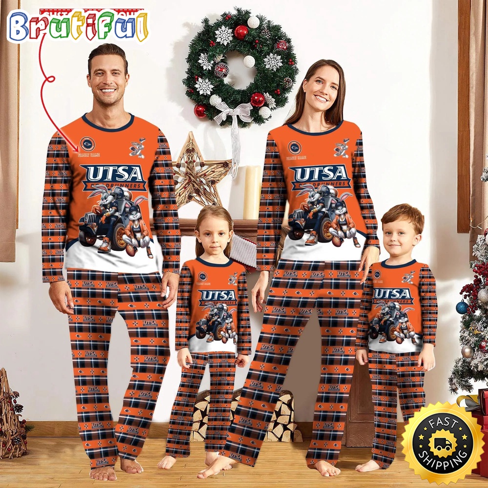 Personalized NCAA UTSA Roadrunners Custom Pajamas For Family